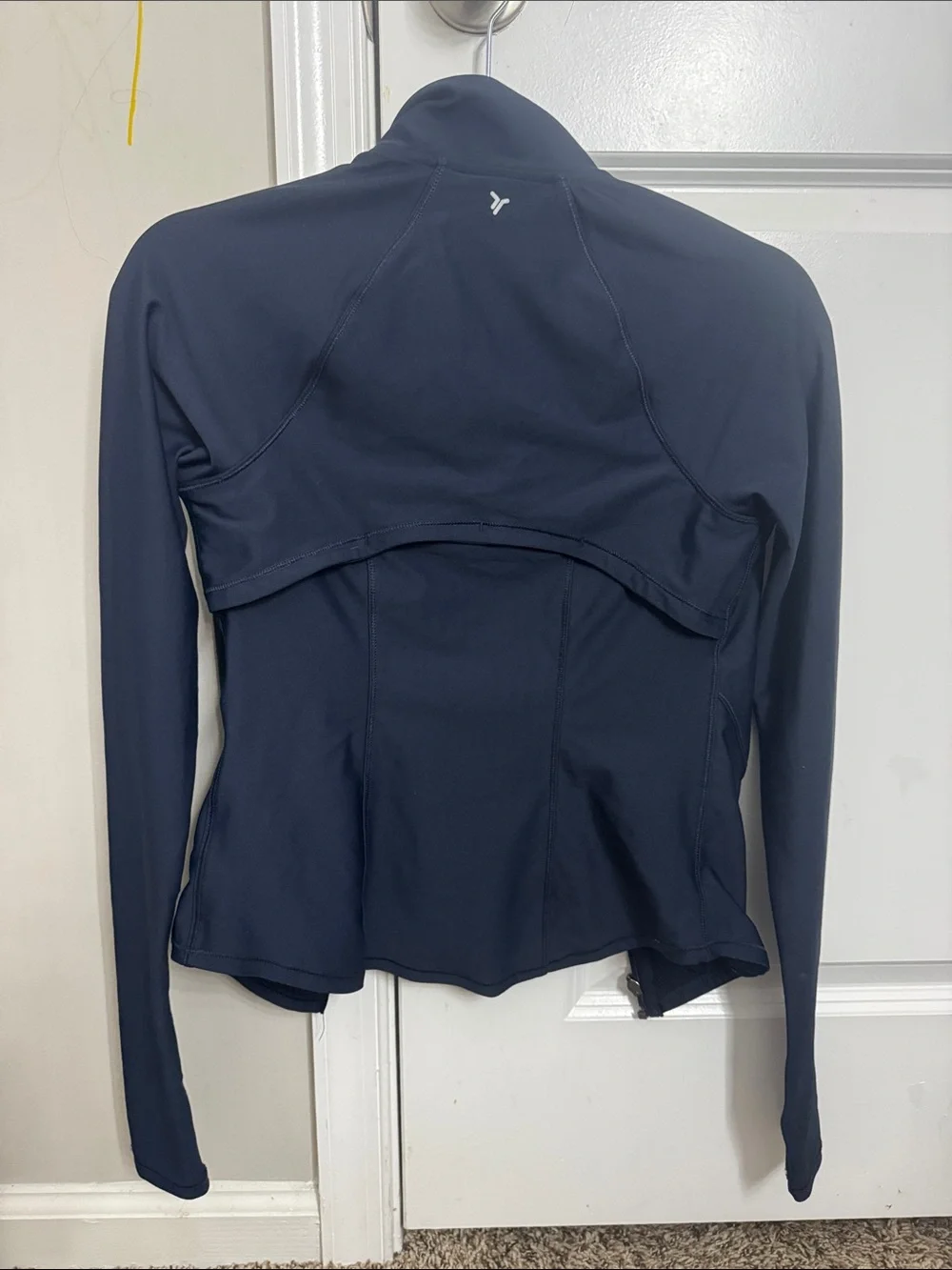 Old Navy Women's Navy Active Full-Zip Bomber Jacket stretch